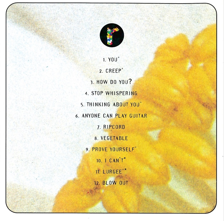 Radiohead – Pablo Honey album art - Fonts In Use